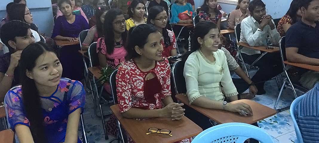 Students in a classroom